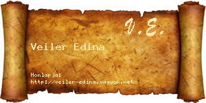 Veiler Edina névjegykártya